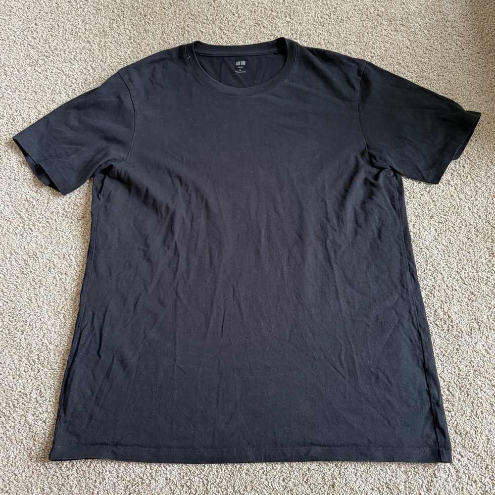 Uniqlo Men’s Black Supima Cotton T Shirt Size XLarge